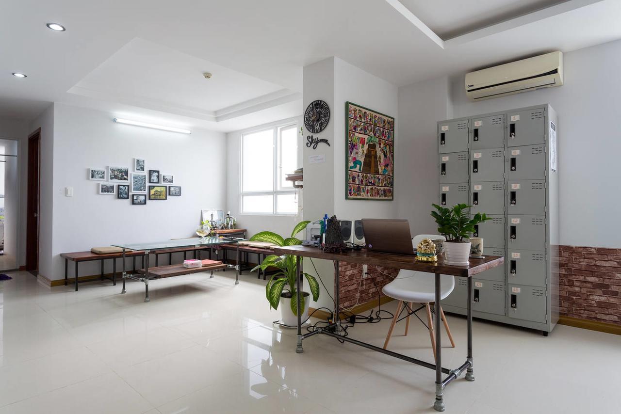Sky Center Hostel Ho Şi Min Dış mekan fotoğraf
